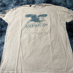 Grunt Style Beige Americaw Graphic Tee